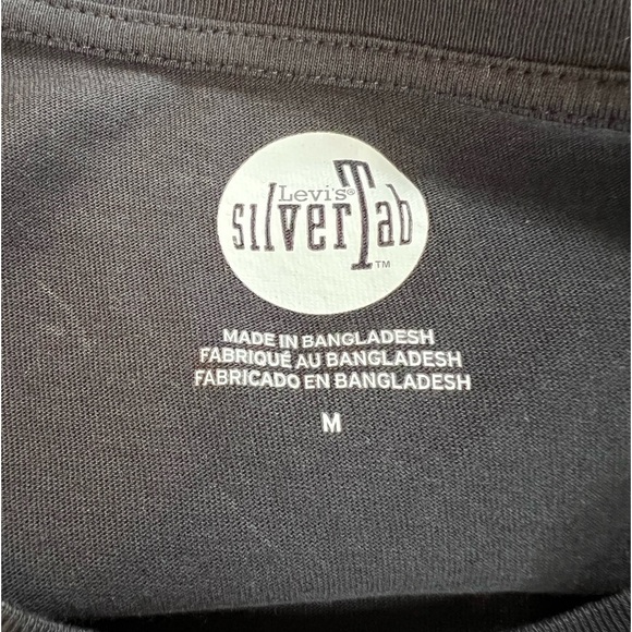Levi's® SilverTab Cropped Graphic Logo Top Black, M - Picture 5 of 6